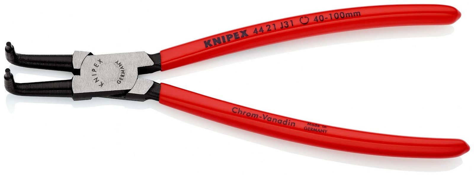 Knipex klešta za unutrašnje sigurnosne prstenove kriva 215mm 44 21 J31 - slika 2