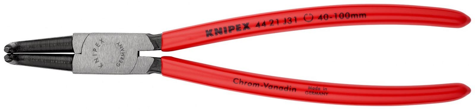 Knipex klešta za unutrašnje sigurnosne prstenove kriva 215mm 44 21 J31 - slika 3