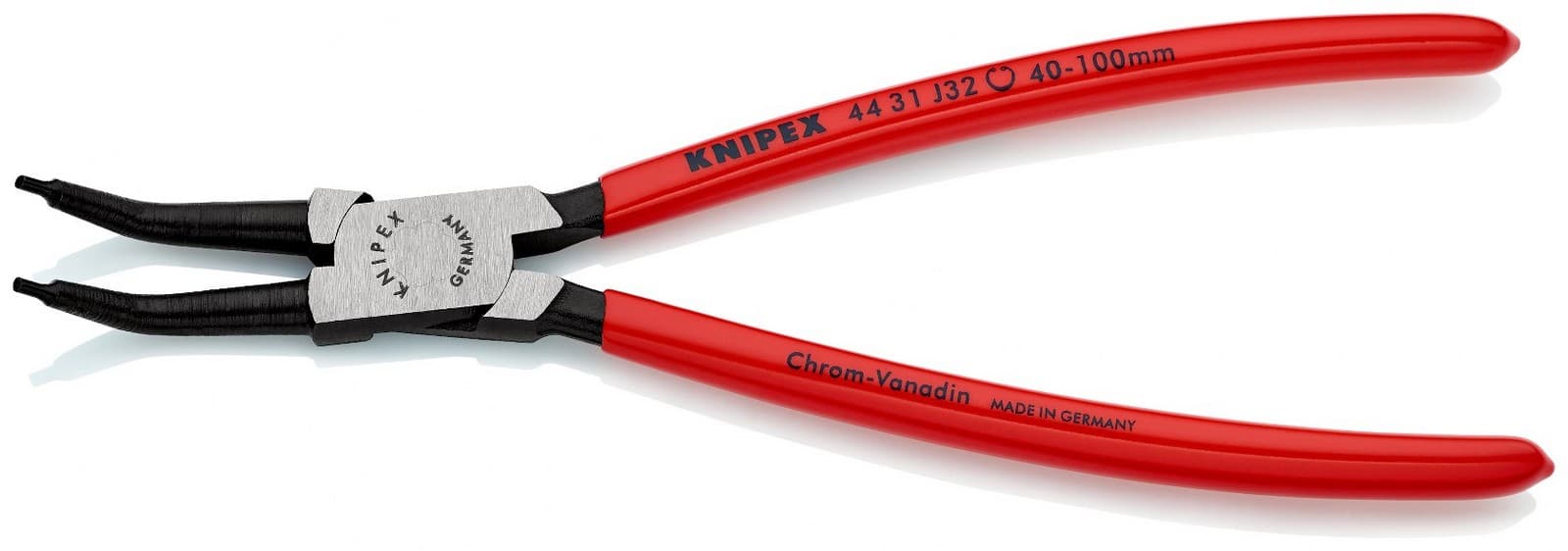 Knipex klešta za unutrašnje sigurnosne prstenove kriva 225mm 44 31 J32 - slika 2