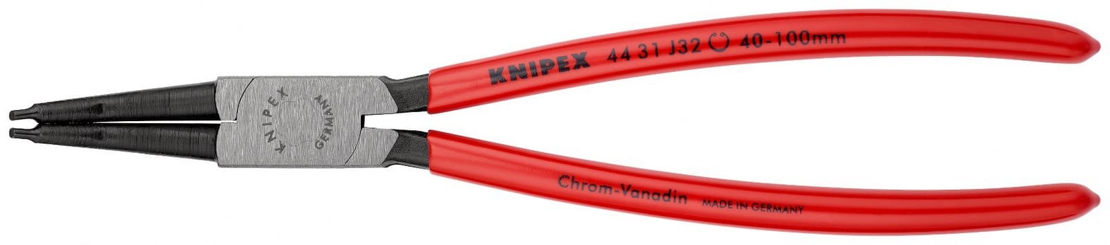 Knipex klešta za unutrašnje sigurnosne prstenove kriva 225mm 44 31 J32 - slika 3