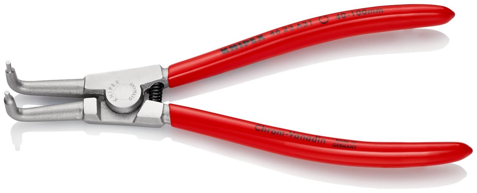 Knipex klešta za spoljašnje sigurnosne prstenove kriva 200mm 46 23 A31 - slika 2