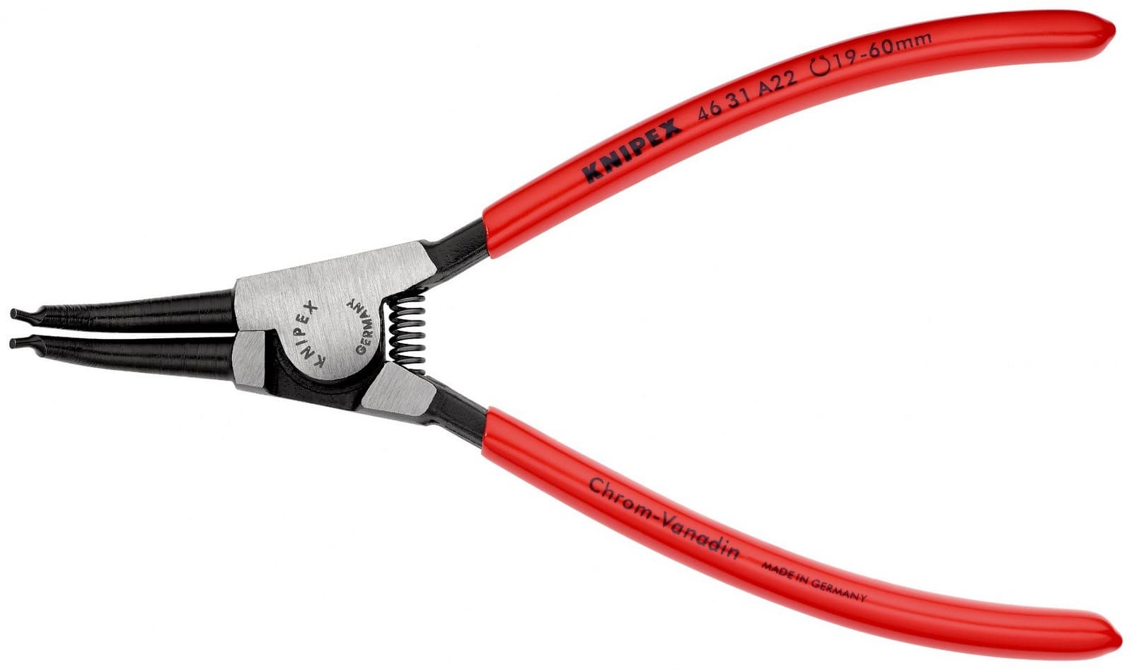 Knipex klešta za spoljašnje sigurnosne prstenove kriva 185mm 46 31 A22 - slika 3