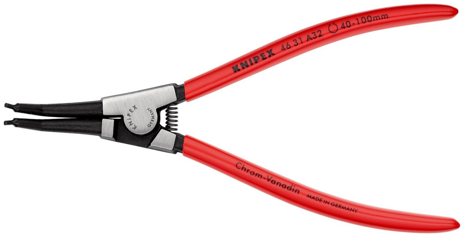 Knipex klešta za spoljašnje sigurnosne prstenove kriva 210mm 46 31 A32 - slika 3