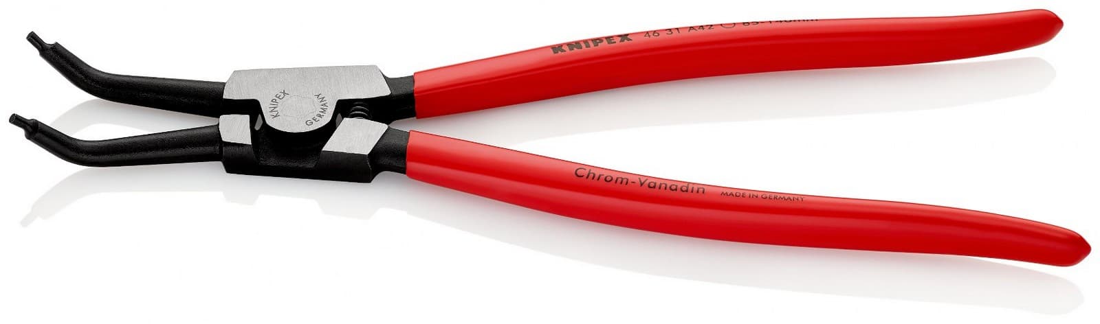 Knipex klešta za spoljašnje sigurnosne prstenove kriva 310mm 46 31 A42 - slika 2