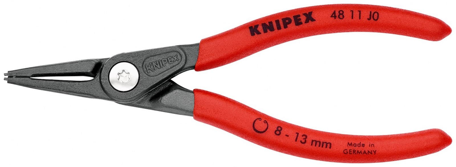 Knipex 48 11 J0 Precizna klešta za sigurnosne unutrašnje prstenove 140 mm - slika 3