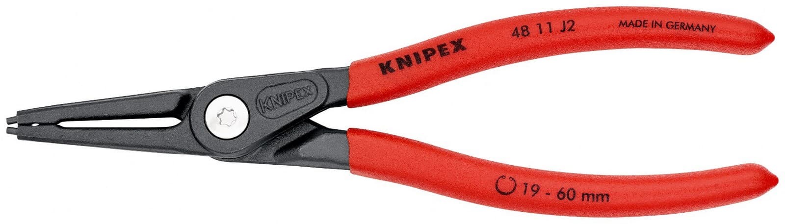 Knipex 48 11 J2 Precizna klešta za sigurnosne unutrašnje prstenove 180 mm - slika 3