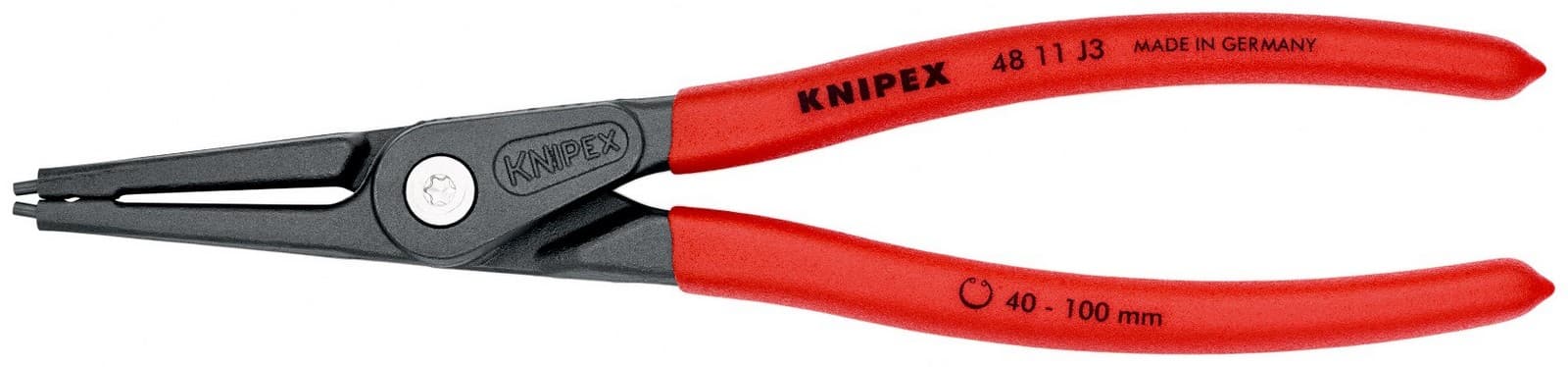 Knipex 48 11 J3 Precizna klešta za sigurnosne unutrašnje prstenove 225 mm - slika 3