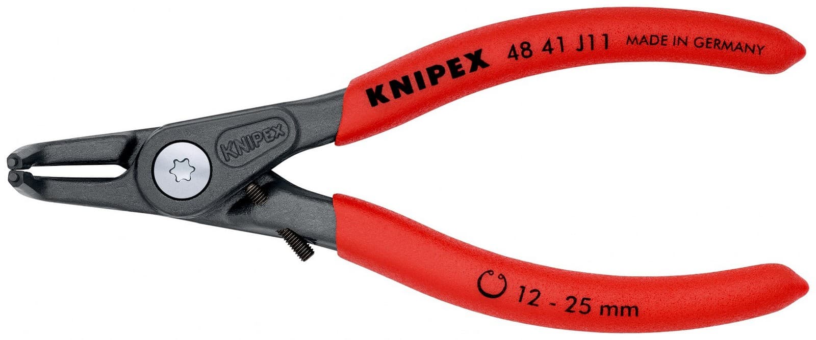 Knipex precizna klešta za unutrašnje sigurnosne prstenove sa graničnikom kriva 130mm 48 41 J11 - slika 3