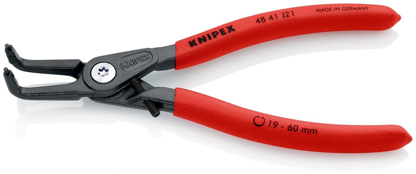 Knipex precizna klešta za unutrašnje sigurnosne prstenove sa graničnikom kriva 165mm 48 41 J21 - slika 2