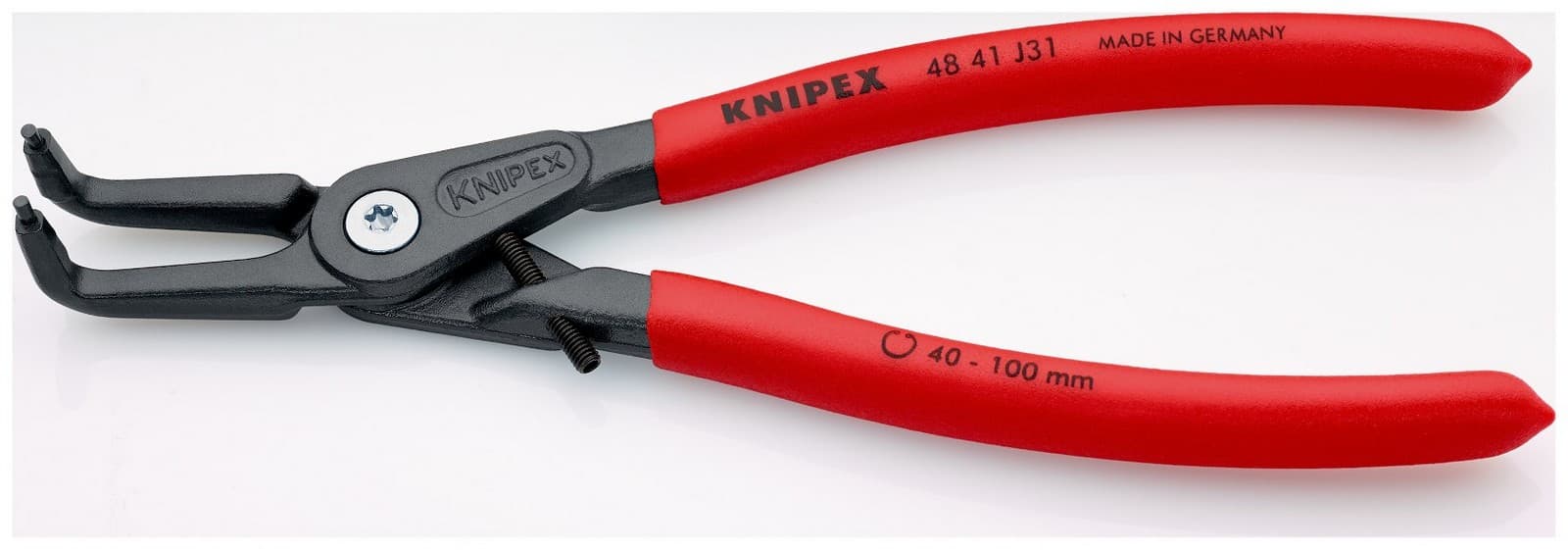 Knipex precizna klešta za unutrašnje sigurnosne prstenove sa graničnikom kriva 210mm 48 41 J31 - slika 2