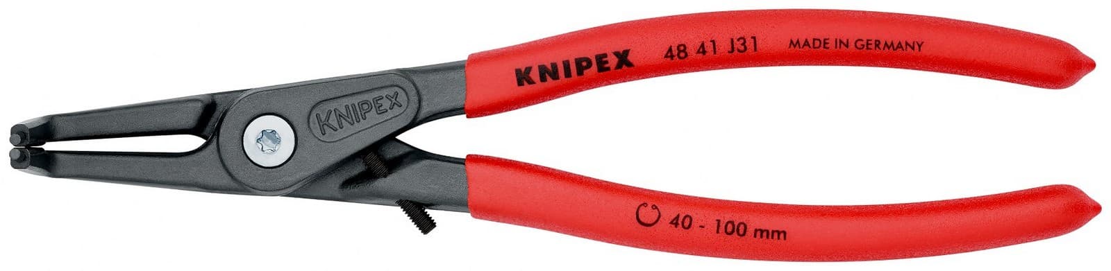 Knipex precizna klešta za unutrašnje sigurnosne prstenove sa graničnikom kriva 210mm 48 41 J31 - slika 3