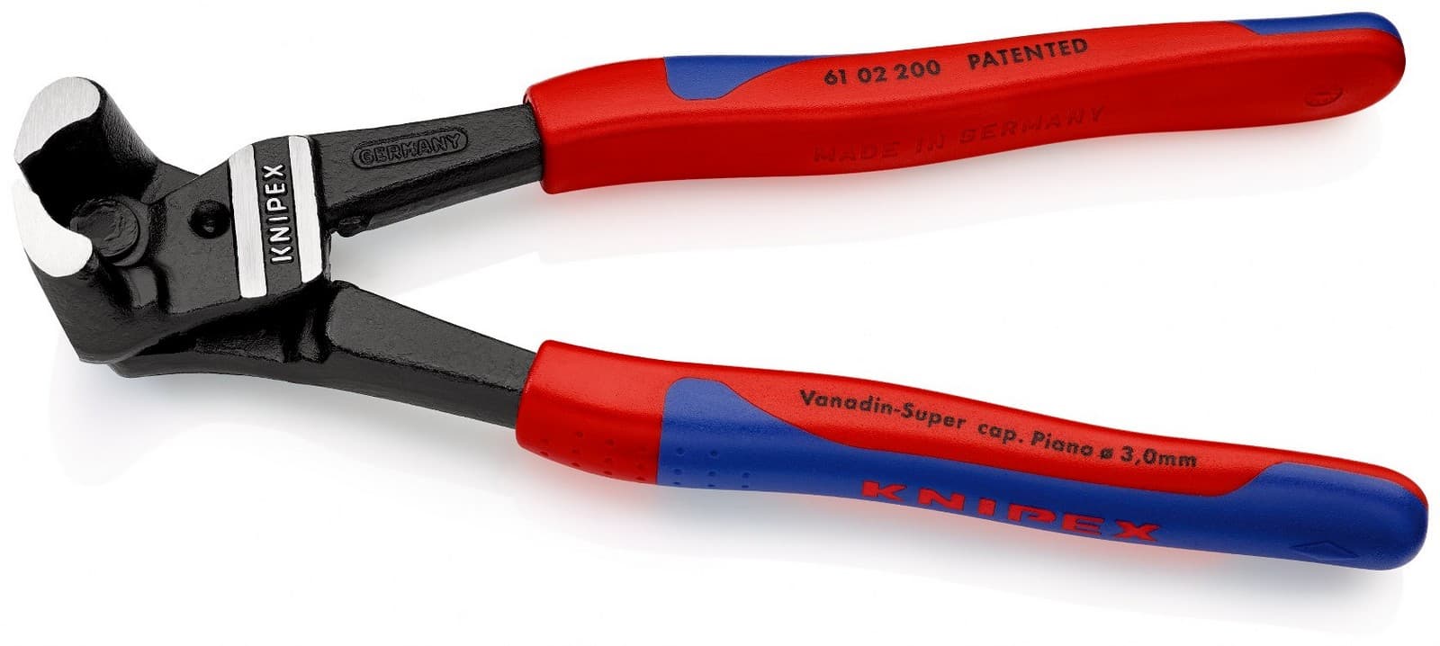 Knipex sečice čeone za čeličnu žicu 200mm 61 02 200 - slika 2