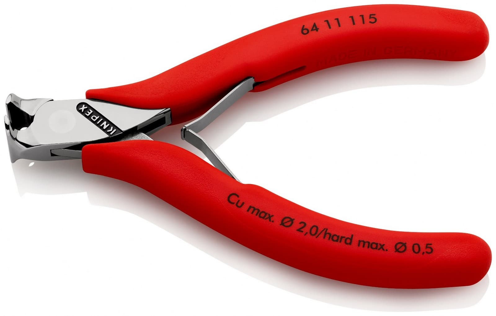 Knipex sečice čeone za elektroniku 115mm 64 11 115 - slika 2