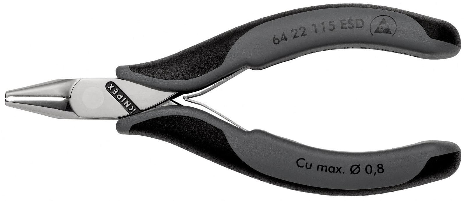 Knipex sečice čeone za elektroniku ESD 115mm 64 22 115 ESD - slika 3
