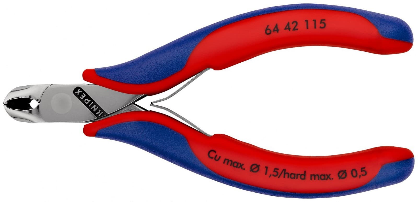 Knipex sečice čeone za elektroniku 115mm 64 42 115 - slika 3