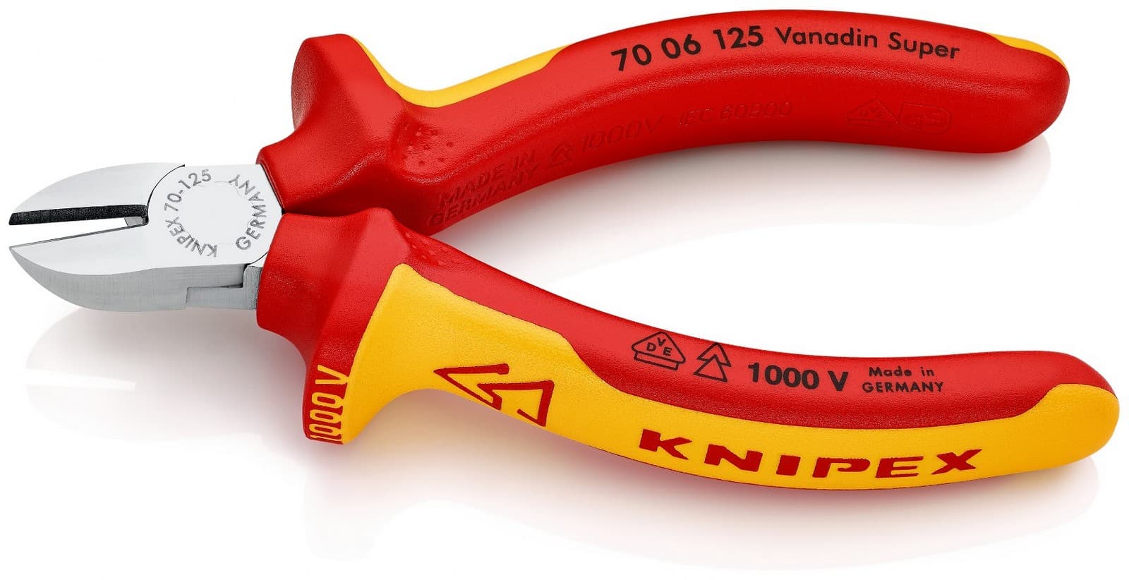 Knipex kose sečice izolovane 1000V VDE 125mm 70 06 125 - slika 2