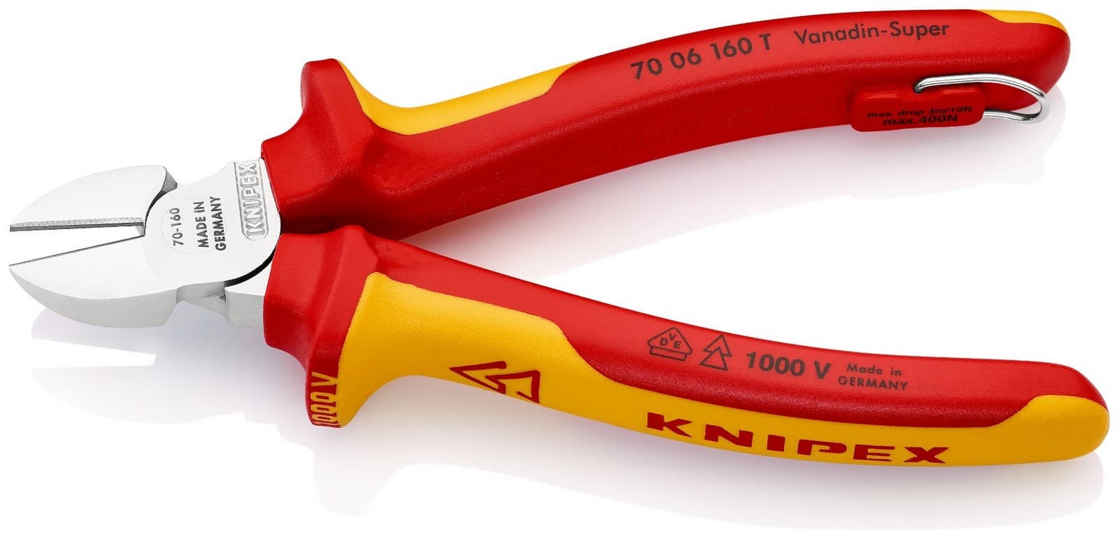 Knipex 70 06 160 T BK Bočne sečice izolovana, VDE, hromirana 160 mm  - slika 8