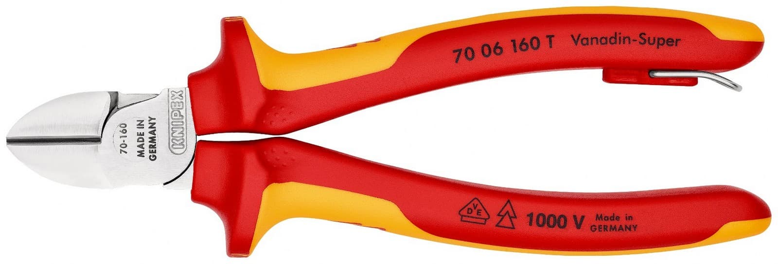 Knipex 70 06 160 T BK Bočne sečice izolovana, VDE, hromirana 160 mm  - slika 9