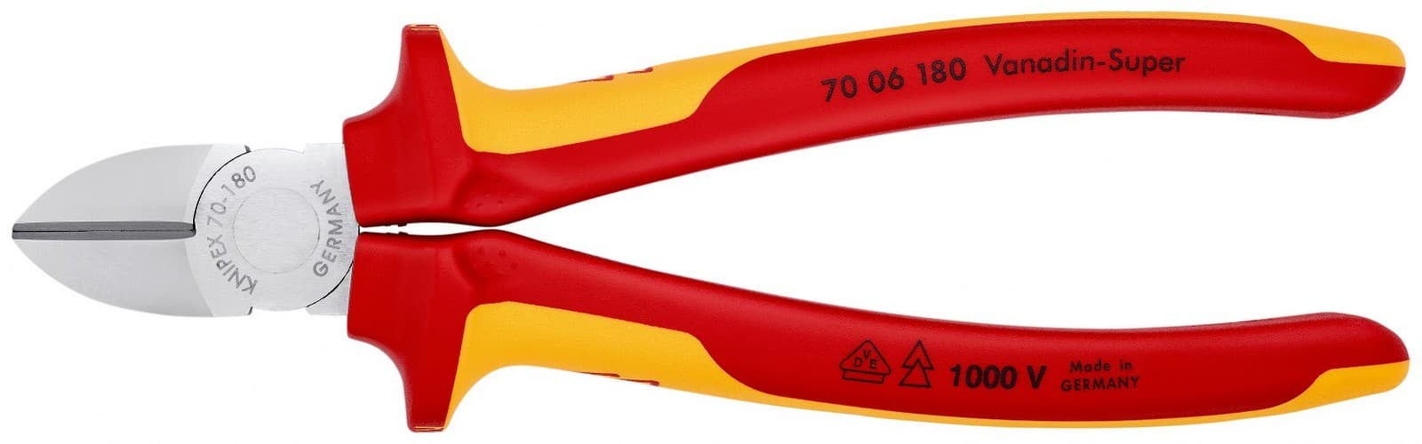 Knipex 70 06 180 Bočne sečice izolovane, VDE, hromirane 180 mm - slika 5