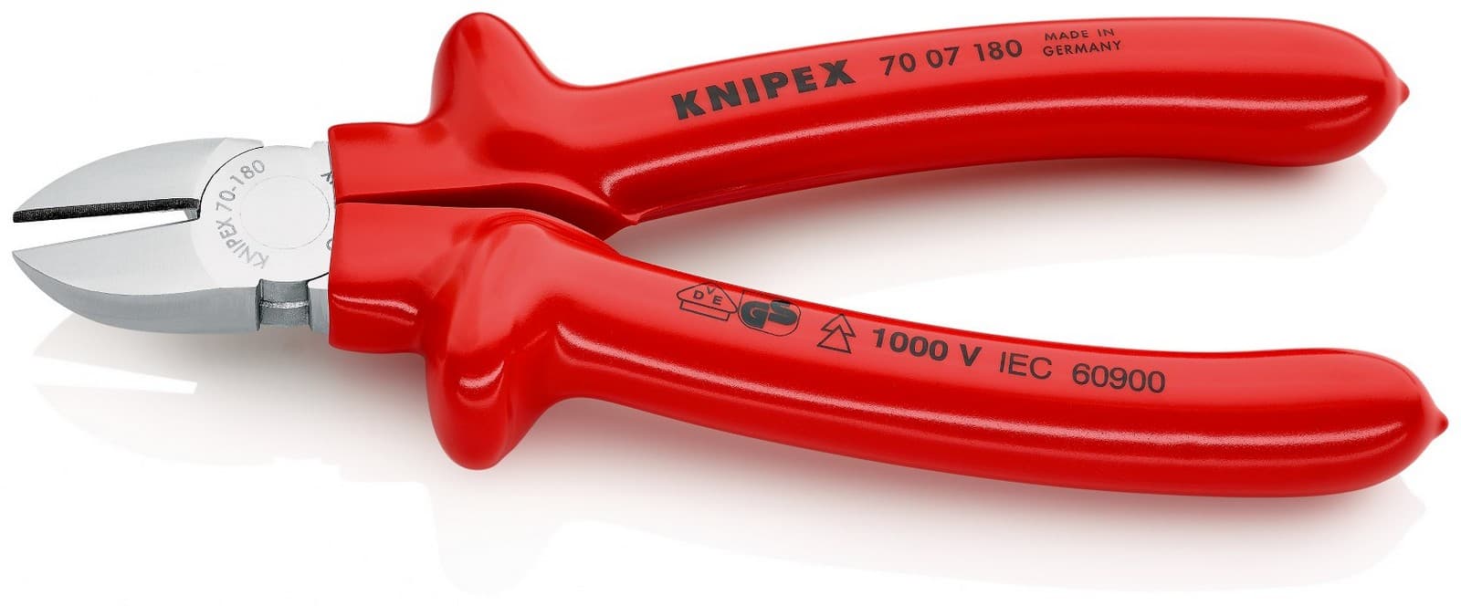 Knipex kose sečice izolovane 180mm 70 07 180 - slika 2