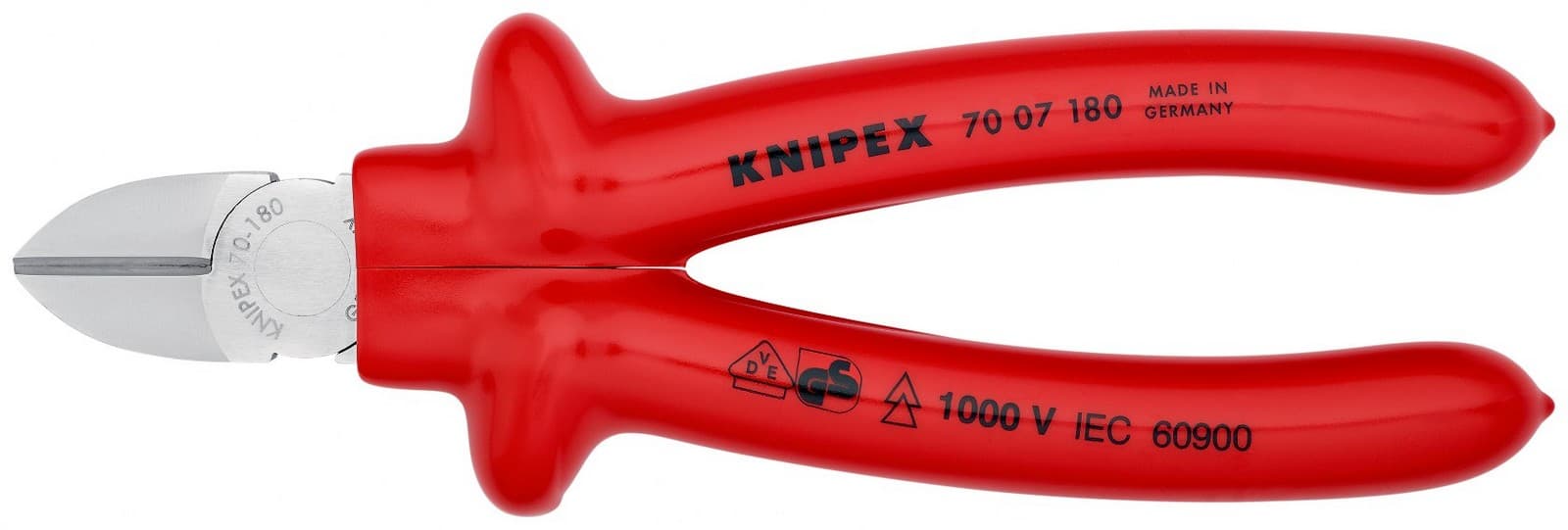 Knipex kose sečice izolovane 180mm 70 07 180 - slika 3