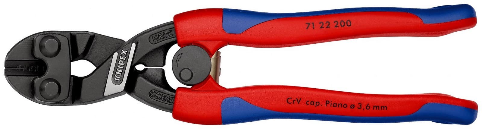 Knipex sečice CoBolt® savijene 200mm 71 22 200 - slika 4