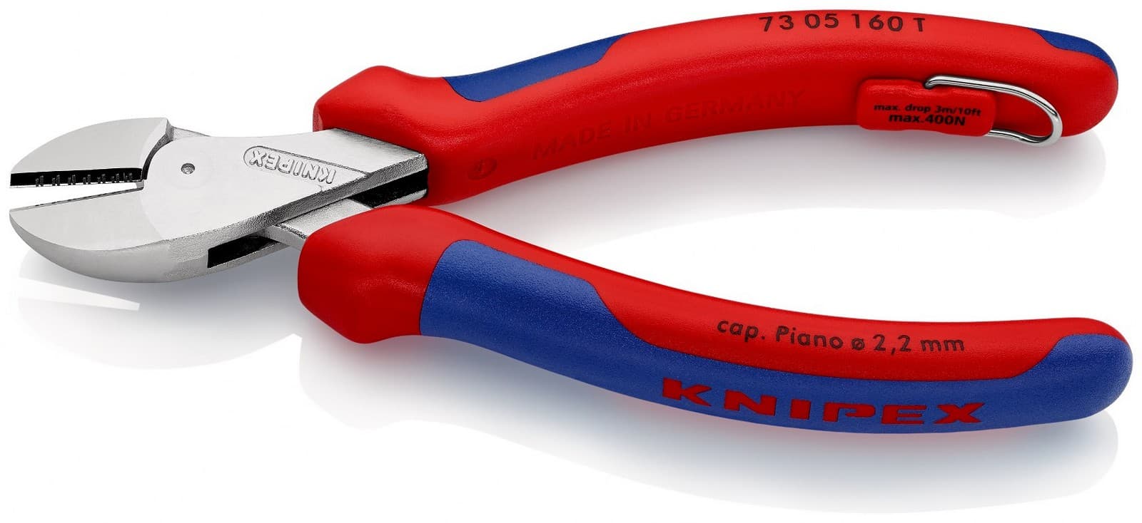 Knipex 73 05 160 T BK X-Cut® Kompaktne Bočne sečice, hromirane 160 mm  - slika 6