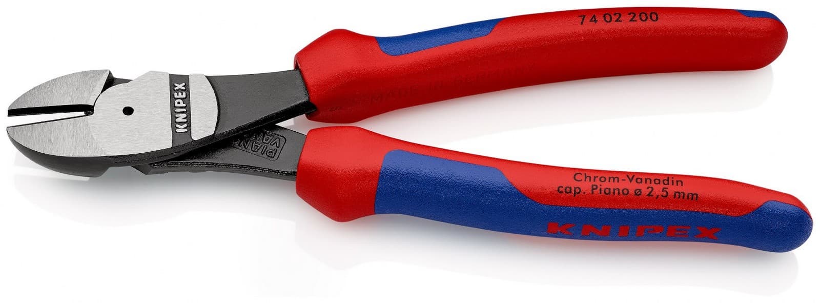 Knipex kose sečice ojačane 200mm 74 02 200 - slika 4