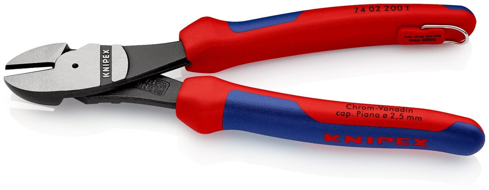 Knipex 74 02 200 T BK Bočne sečice ojačane, 200 mm  - slika 4