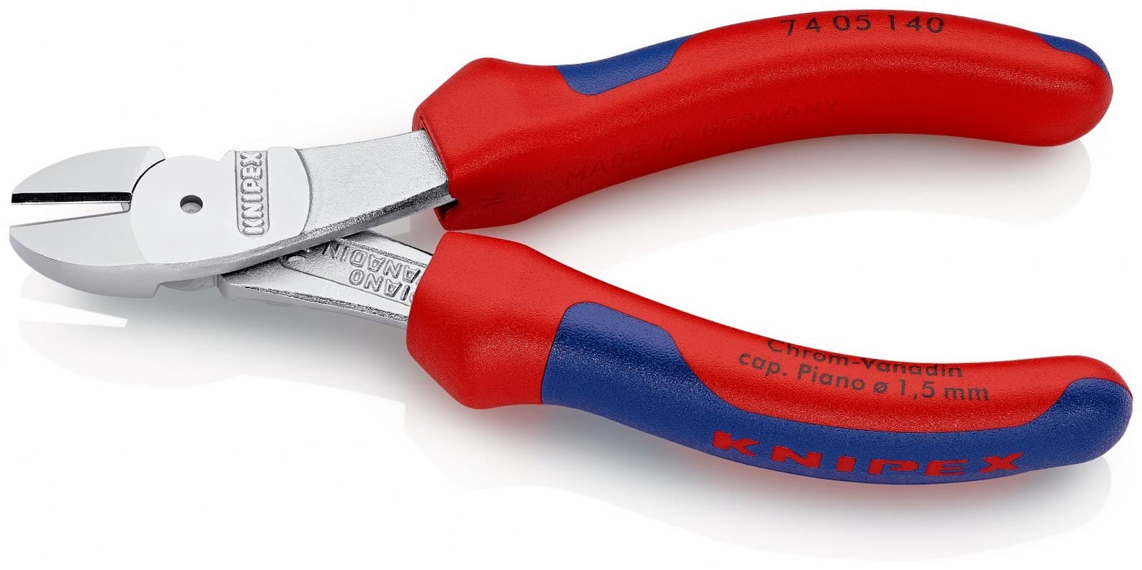 Knipex kose sečice ojačane 140mm 74 05 140 - slika 4