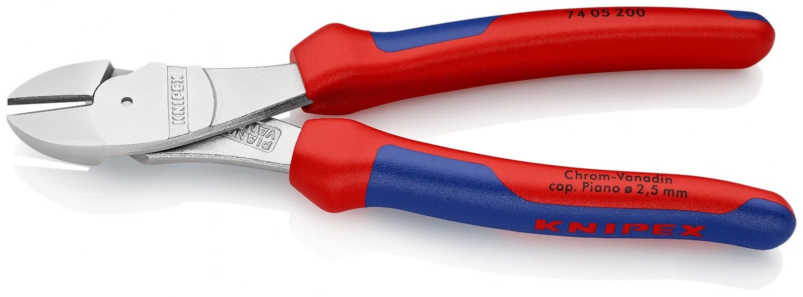 Knipex 74 05 200 SB Bočne sečice ojačane hromirana 200 mm  - slika 4