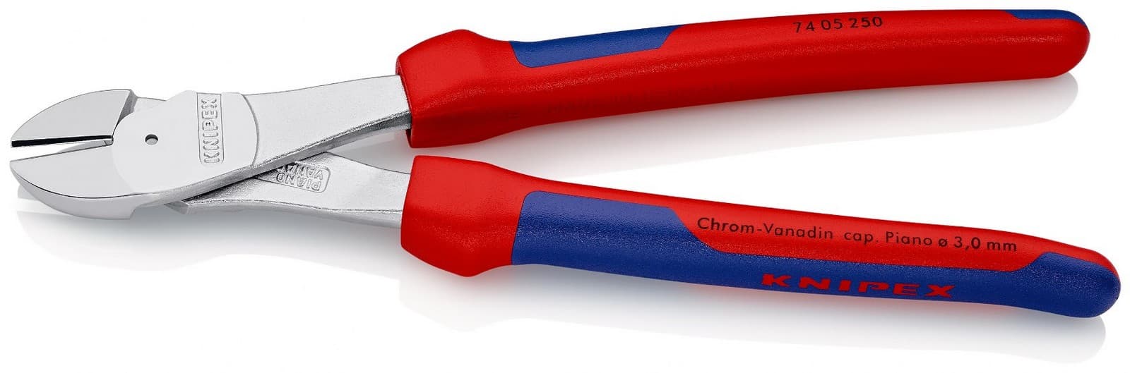 Knipex kose sečice ojačane 250mm 74 05 250 - slika 4