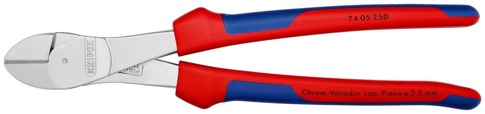 Knipex kose sečice ojačane 250mm 74 05 250 - slika 5