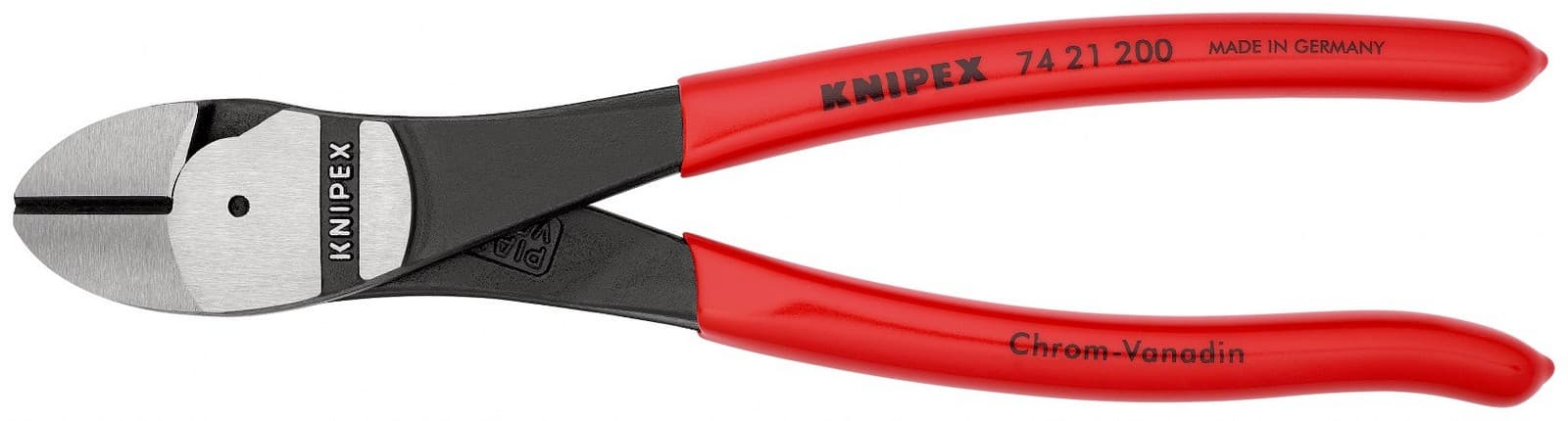 Knipex kose sečice ojačane pod uglom od 12° 200mm 74 21 200 - slika 5