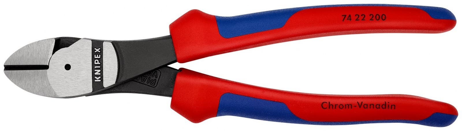 Knipex kose sečice ojačane pod uglom od 12° 200mm 74 22 200 - slika 5