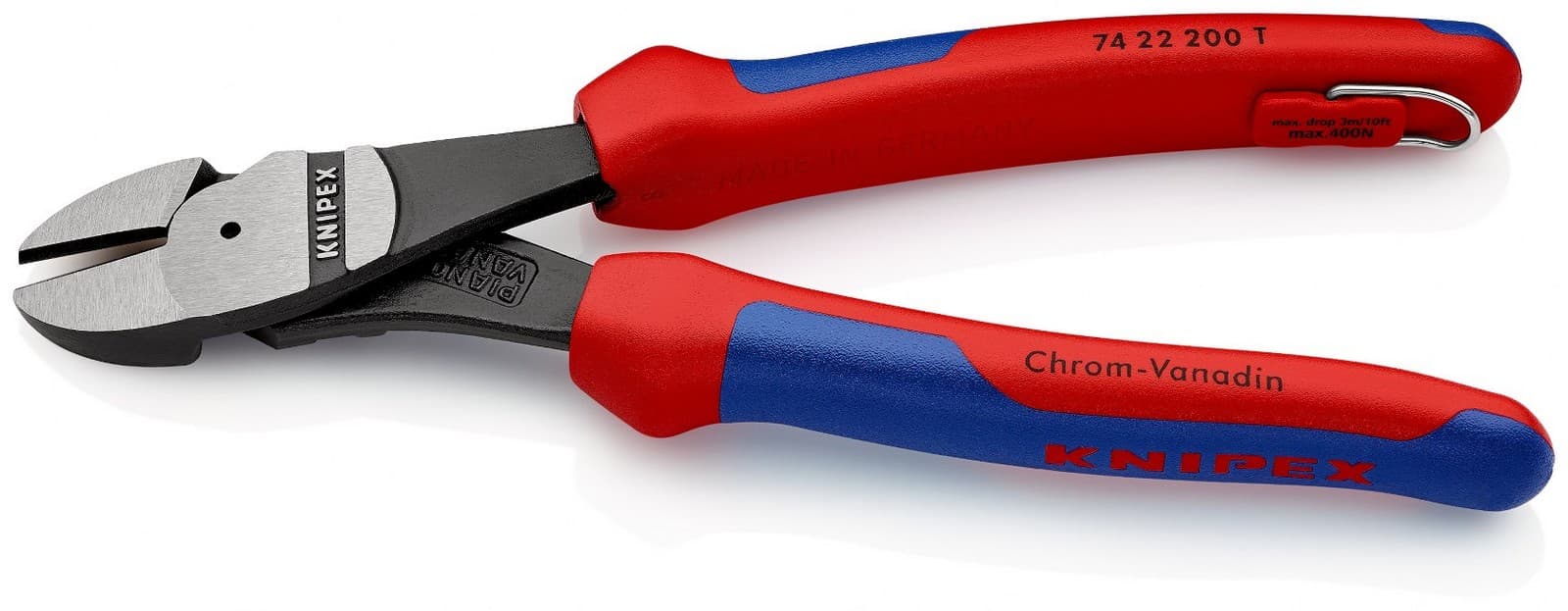 Knipex 74 22 200 T BK Bočne sečice ojačane, 200 mm  - slika 4