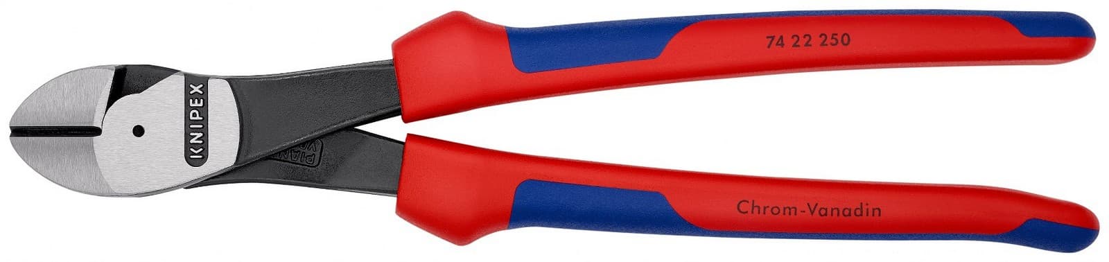 Knipex kose sečice ojačane pod uglom od 12° 250mm 74 22 250 - slika 5