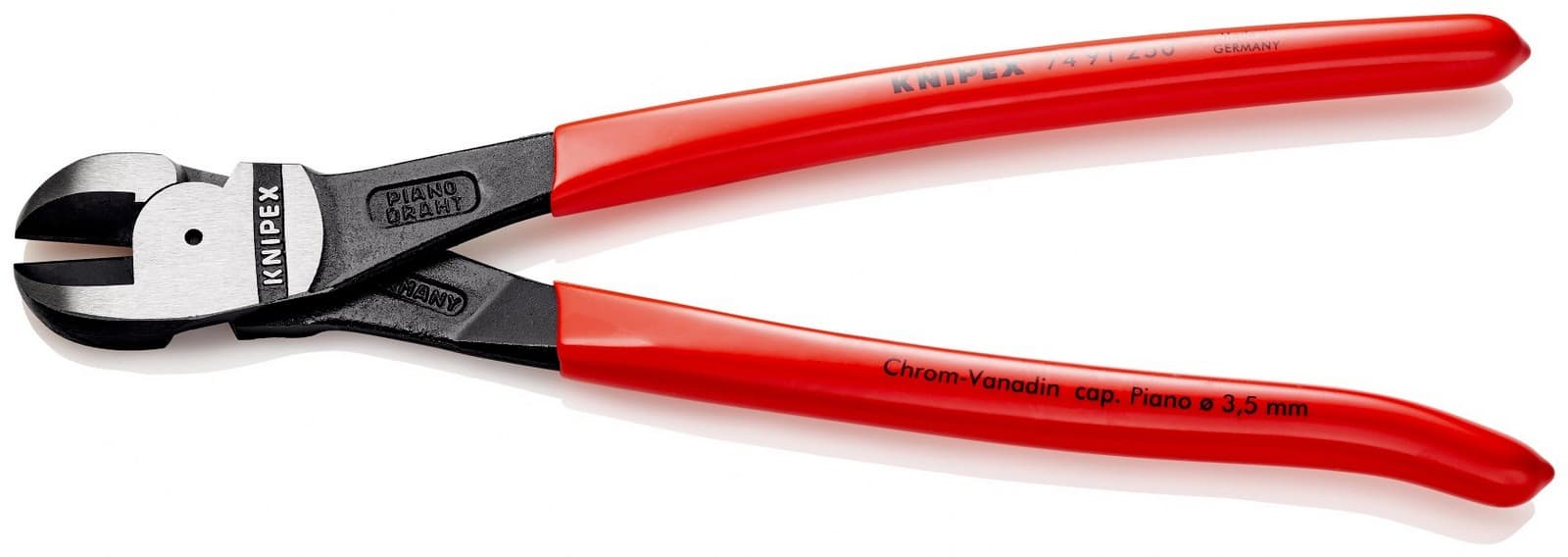 Knipex 74 91 250 SB snažna klešta sa oštricom u sredini 250 mm  - slika 2
