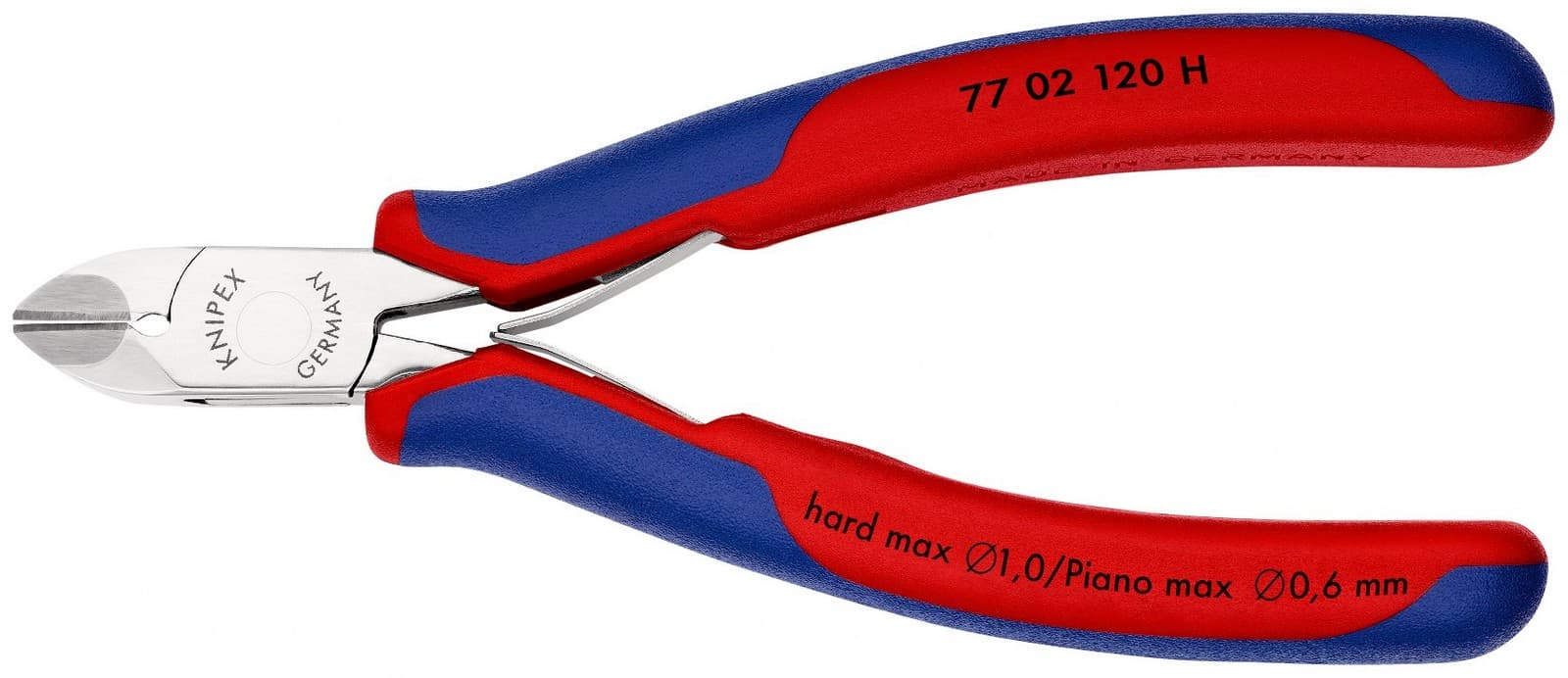 Knipex kose sečice za elektroniku s umetnutom oštricom od tvrdog metala 120mm 77 02 120 H - slika 3