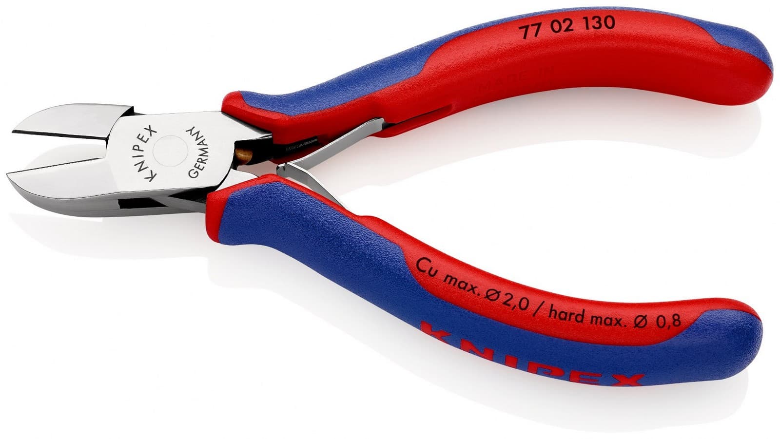 Knipex kose sečice za elektroniku 130mm 77 02 130 - slika 2
