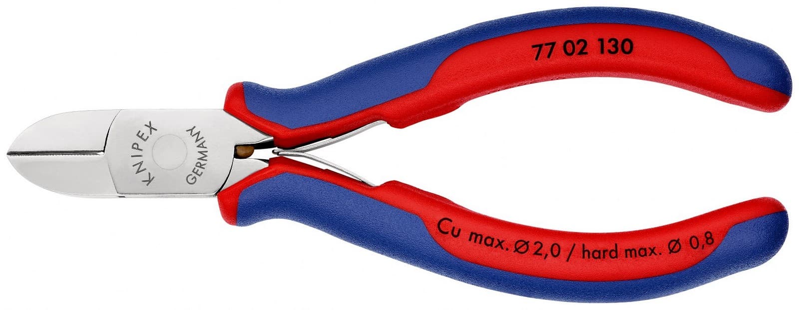 Knipex kose sečice za elektroniku 130mm 77 02 130 - slika 3