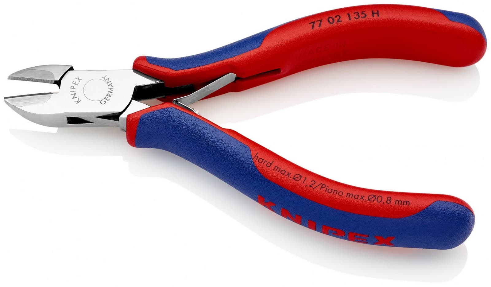 Knipex kose sečice za elektroniku s umetnutom oštricom od tvrdog metala 135mm 77 02 135 H - slika 3