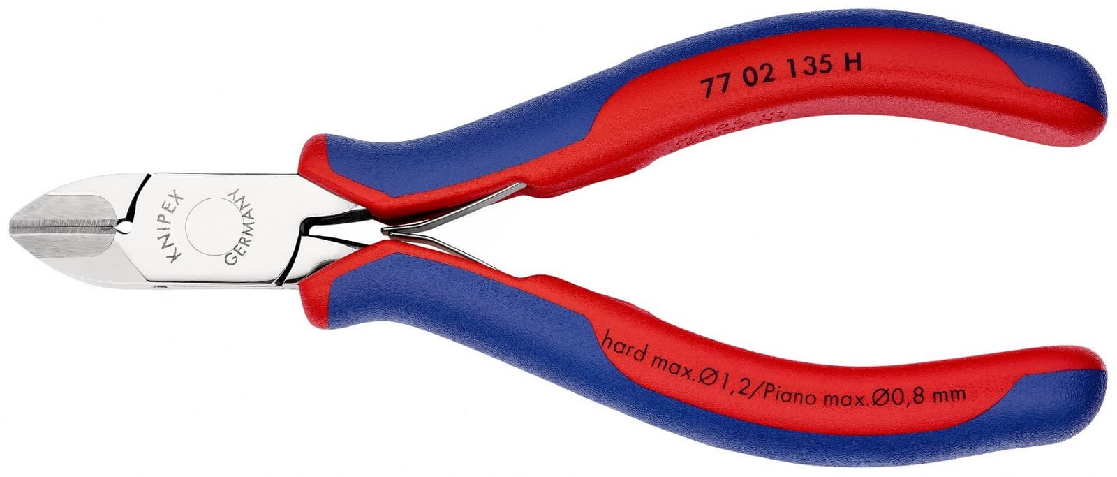Knipex kose sečice za elektroniku s umetnutom oštricom od tvrdog metala 135mm 77 02 135 H - slika 4