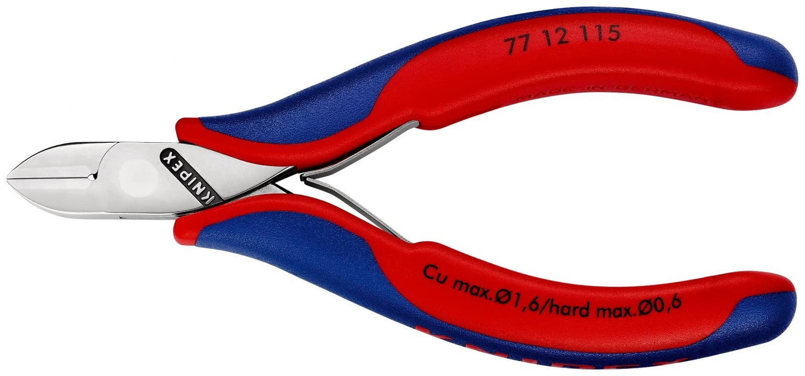 Knipex kose sečice sa stezaljkom za elektroniku 115mm 77 12 115 - slika 3