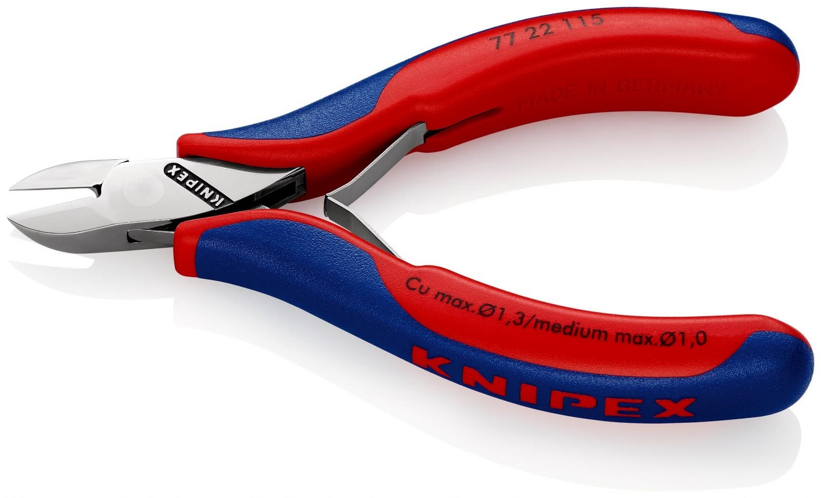 Knipex kose sečice za elektroniku 115mm 77 22 115 - slika 2