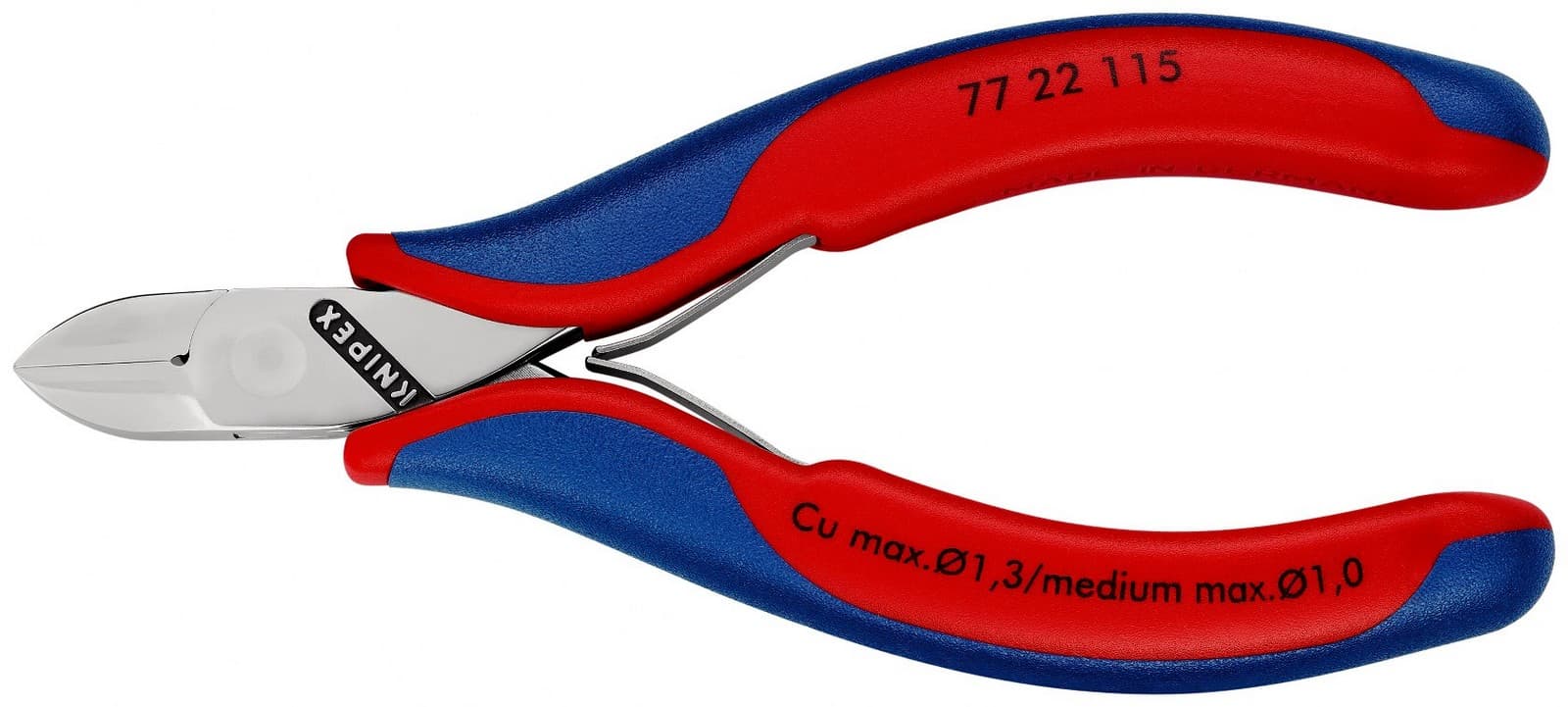 Knipex kose sečice za elektroniku 115mm 77 22 115 - slika 3