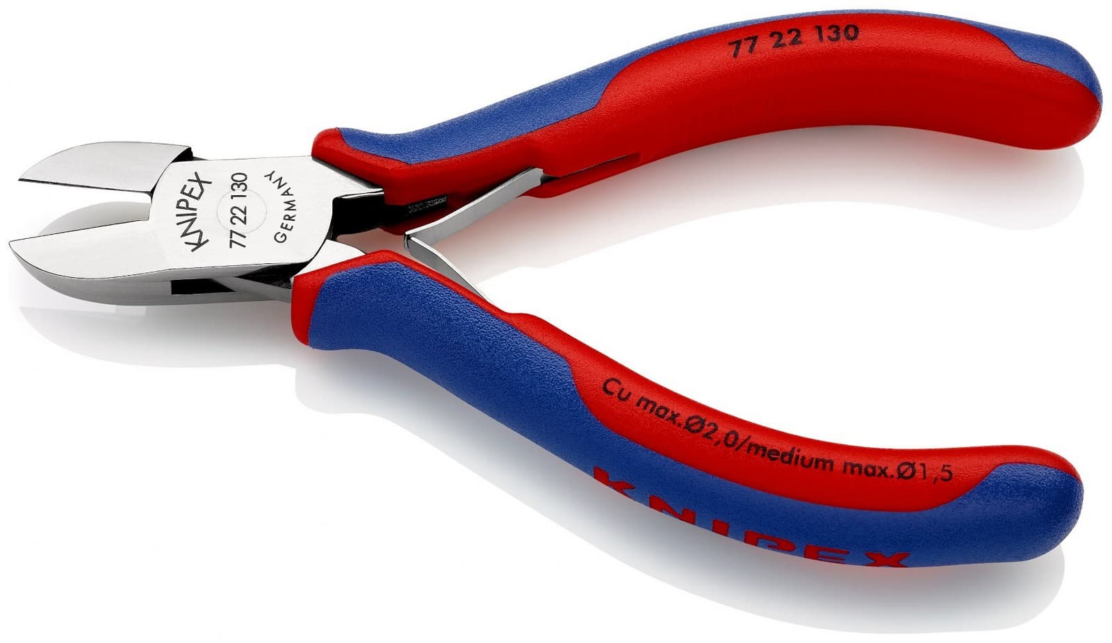 Knipex kose sečice za elektroniku 130mm 77 22 130 - slika 2