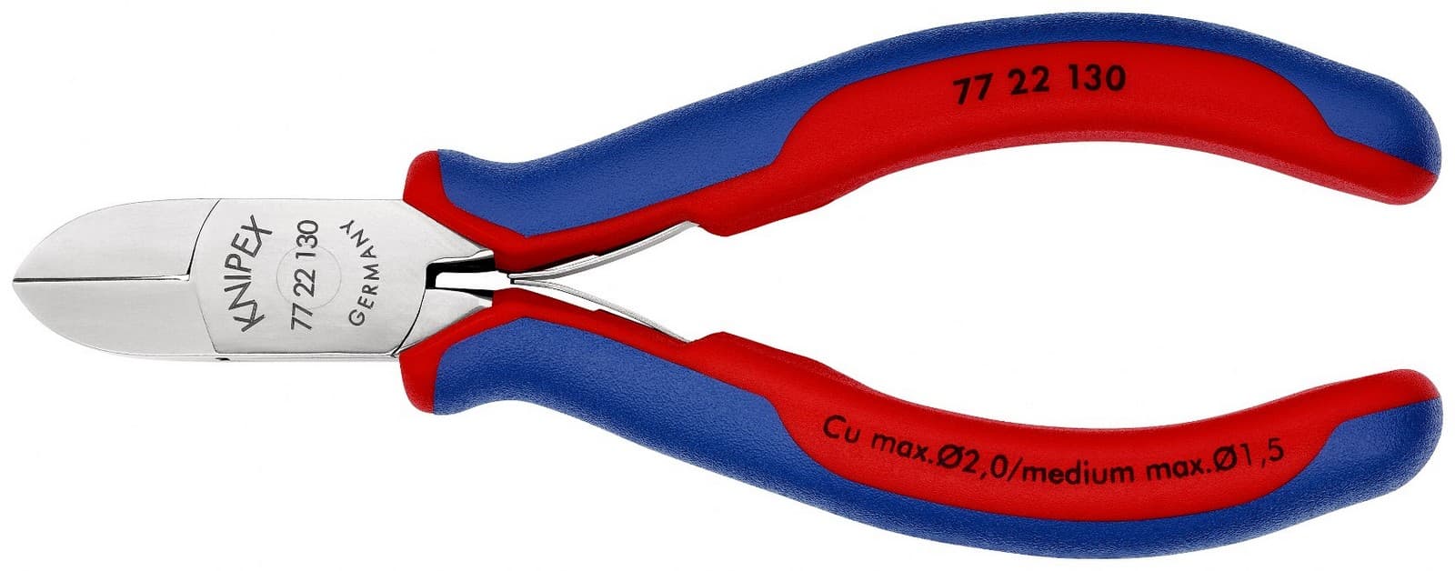 Knipex kose sečice za elektroniku 130mm 77 22 130 - slika 3
