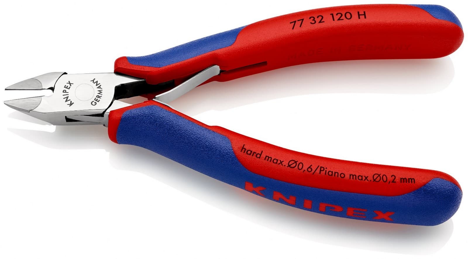 Knipex kose sečice za elektroniku s umetnutom oštricom od tvrdog metala 120mm 77 32 120 H - slika 3