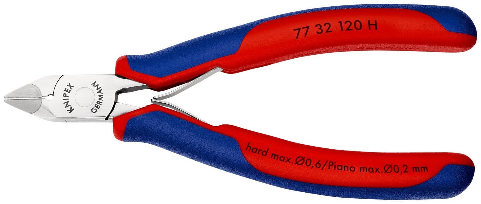 Knipex kose sečice za elektroniku s umetnutom oštricom od tvrdog metala 120mm 77 32 120 H - slika 4
